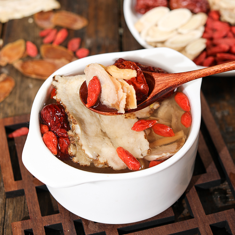 气血红参枸杞材料煲汤不足调理红枣黄芪麦冬药膳养生汤料