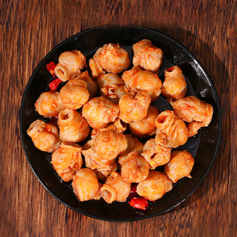 鱿鱼嘴去海鲜熟食即食罐装小零食冷冻罐头铁板冷冻鱿鱼