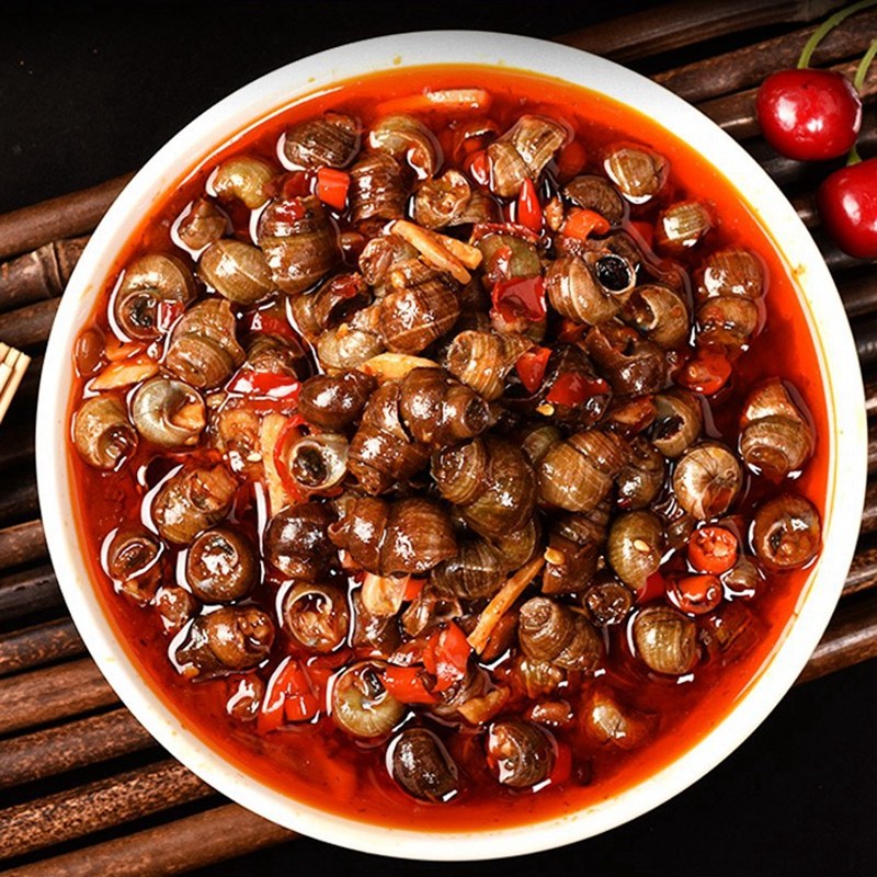 香辣田螺螺蛳嗦螺即食小吃零食湖北特产爸爸贝类制品
