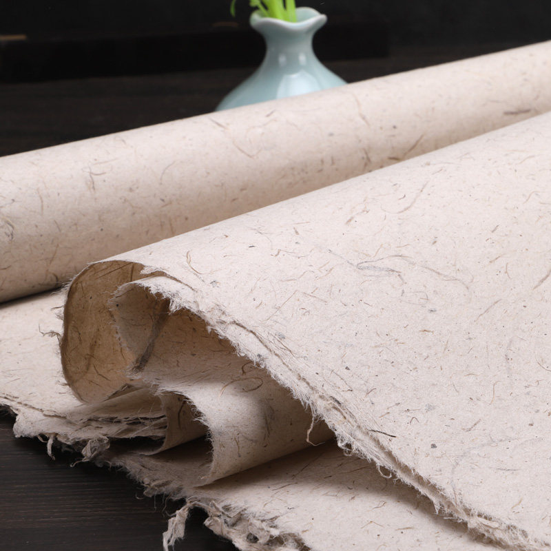 云龙宣纸大规8尺创作书法毛笔丈二仿古深浅宣纸