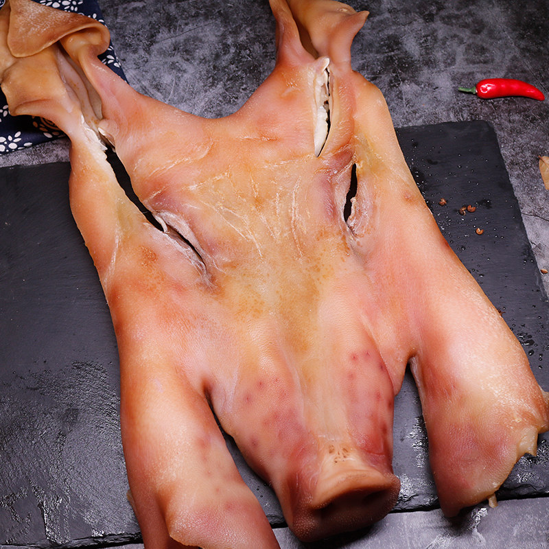 安徽特产咸猪脸腊猪脸农家风干腊肉猪嘴猪头腌肉