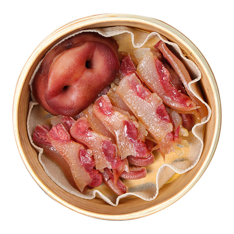 安徽特产咸猪脸腊猪脸农家风干腊肉猪嘴猪头腌肉