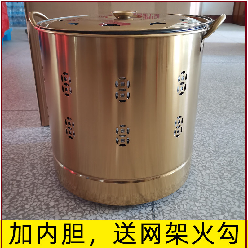 特大号不锈钢烧金桶烧香香炉焚化炉家用烧纸纸桶加厚香薰炉