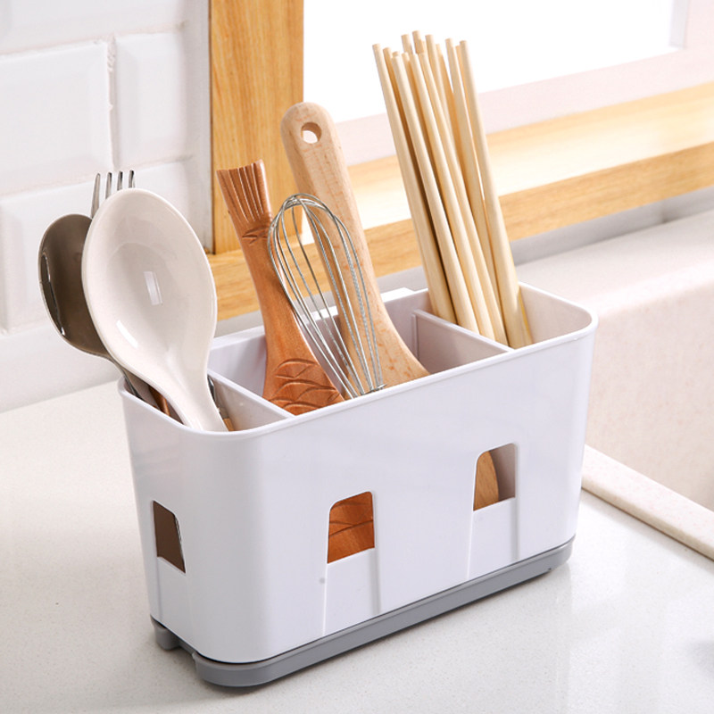 家用厨房多功能筷子架子沥水架筷子筒壁挂免打孔挂式筷子架托创意