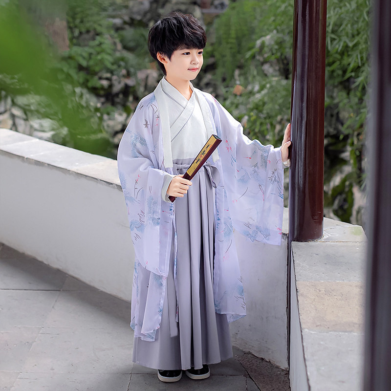 汉服男童古装超仙儿童公子少爷服中国风小男孩唐装
