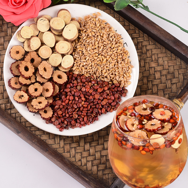 甘草酸枣30g安睡睡眠小麦仁浮大麦红枣泡茶其他药食同源食品