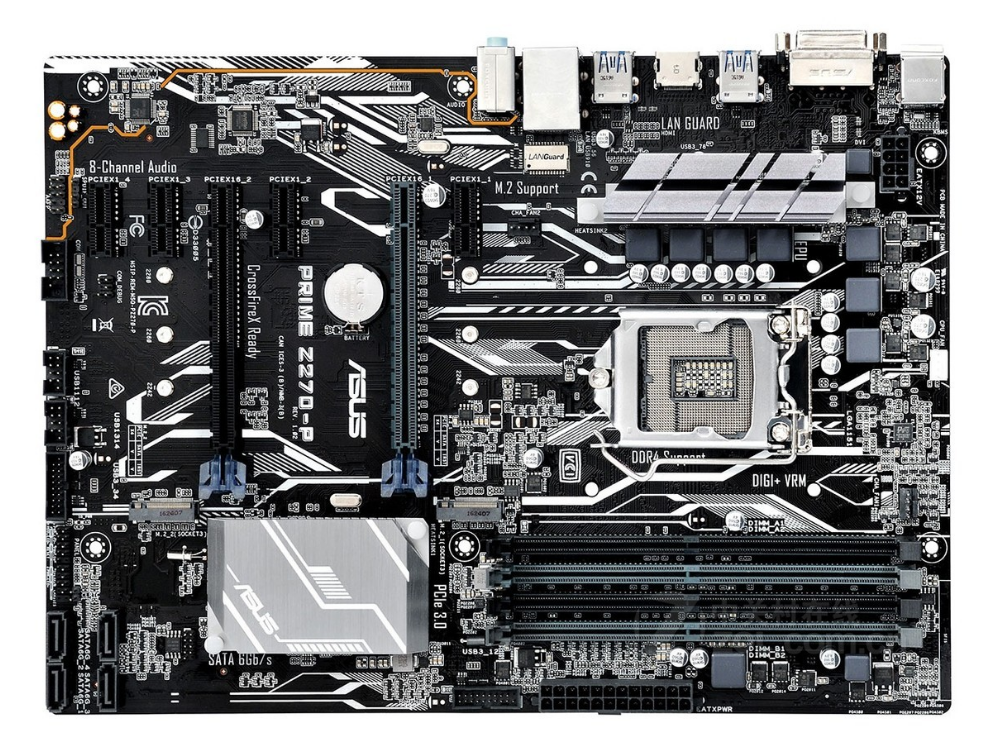 台式机全新盒装asus华硕z270p1151z270电脑主板支持主板