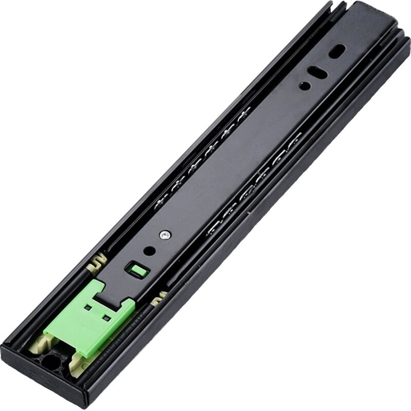 柏扉步反弹抽屉轨道缓冲按弹三节静音滑道滑轨导轨