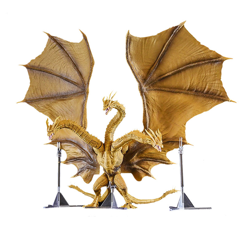 shm哥斯拉怪兽之王王者基多多拉三头2代可动手办