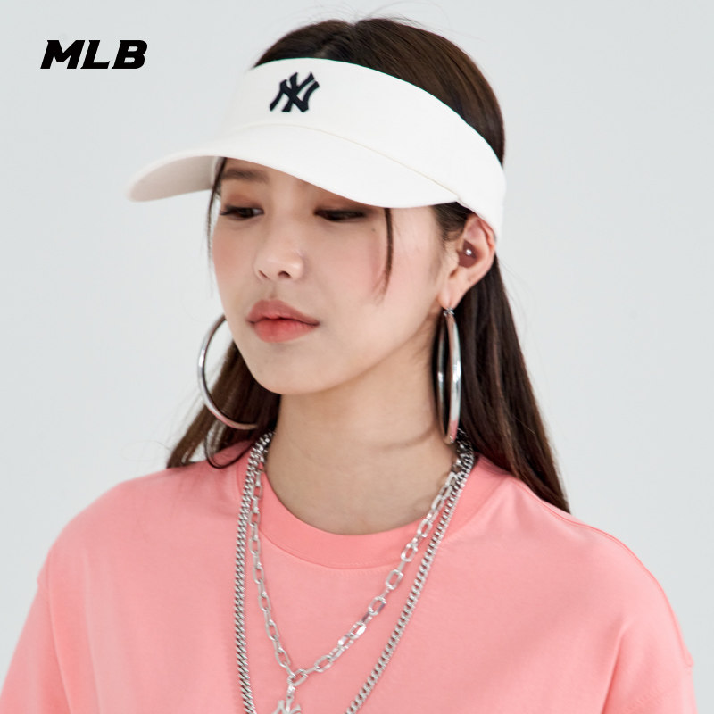 mlb官方男女帽子空顶遮阳帽防晒吸汗运动休闲22年运动帽