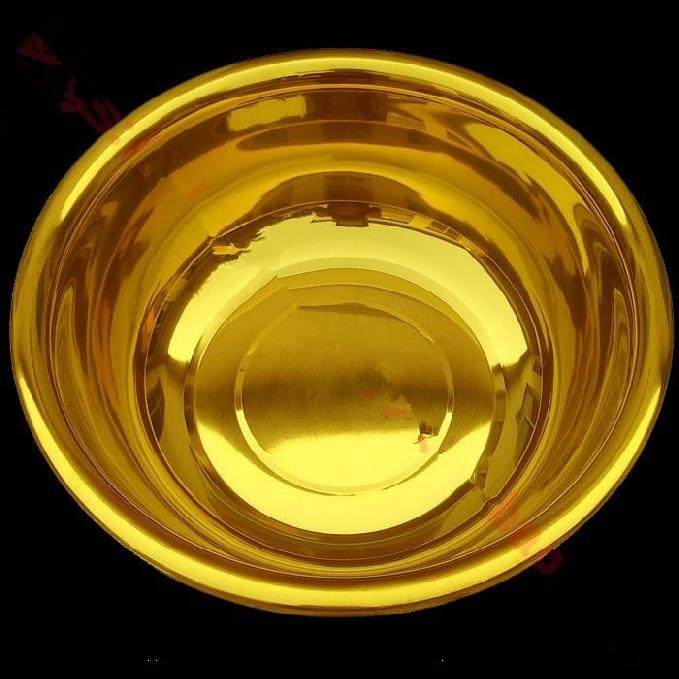 结婚铜盆金黄聚宝盆加厚金盆纯铜紫铜黄铜盆子脸盆