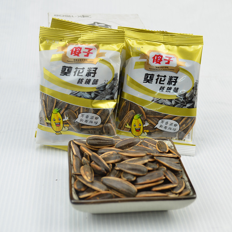 安徽芜湖特产傻子瓜子小袋包装葵花籽奶油五香瓜子
