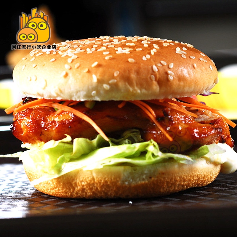 汉堡孚德奥尔良鸡腿堡腿排肉饼半成品商用10片鸡排生鸡肉