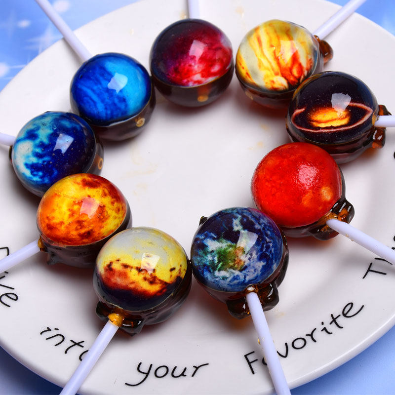 棒棒糖星空网红十二星座糖果可爱星座50支儿童零食传统糖果