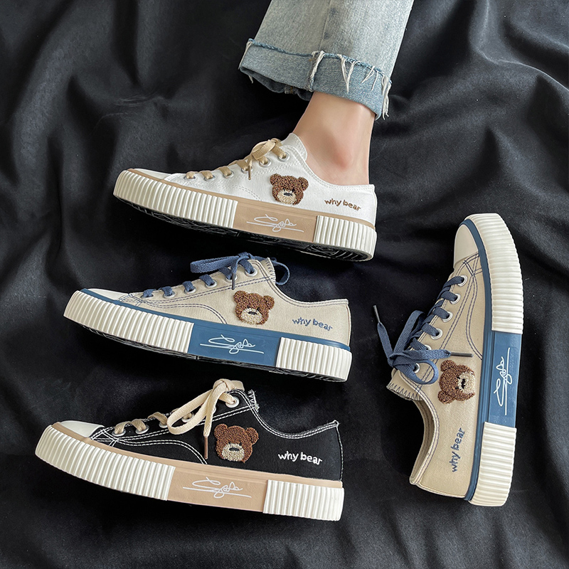 帆布鞋男低帮2022年新款百搭韩版潮流男生鞋子男潮鞋夏季小众板鞋