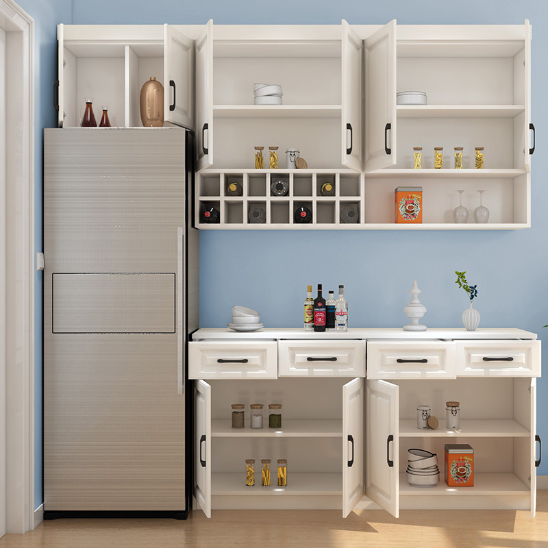 简约现代餐边柜厨房吊柜储物柜欧式餐厅边柜北欧餐边柜