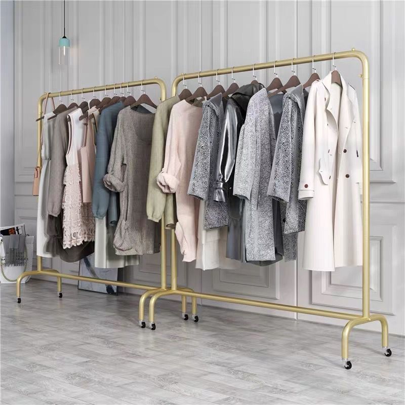 服装店展示架落地式专用龙门挂衣衣架单杆货架陈列服装展示架