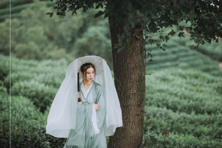 古风斗笠女士成人蓑衣武侠diy帽子竹编