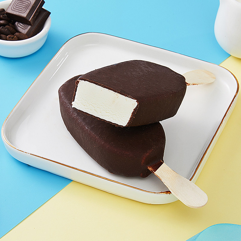 iceberry俄罗斯进口冰淇淋牛奶巧克力冰棍脆皮网红雪糕棒冰10支