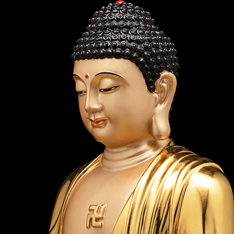 菩萨佛像紫运阁佛娑释迦王菩萨纯铜佛地弥勒佛堂摆件