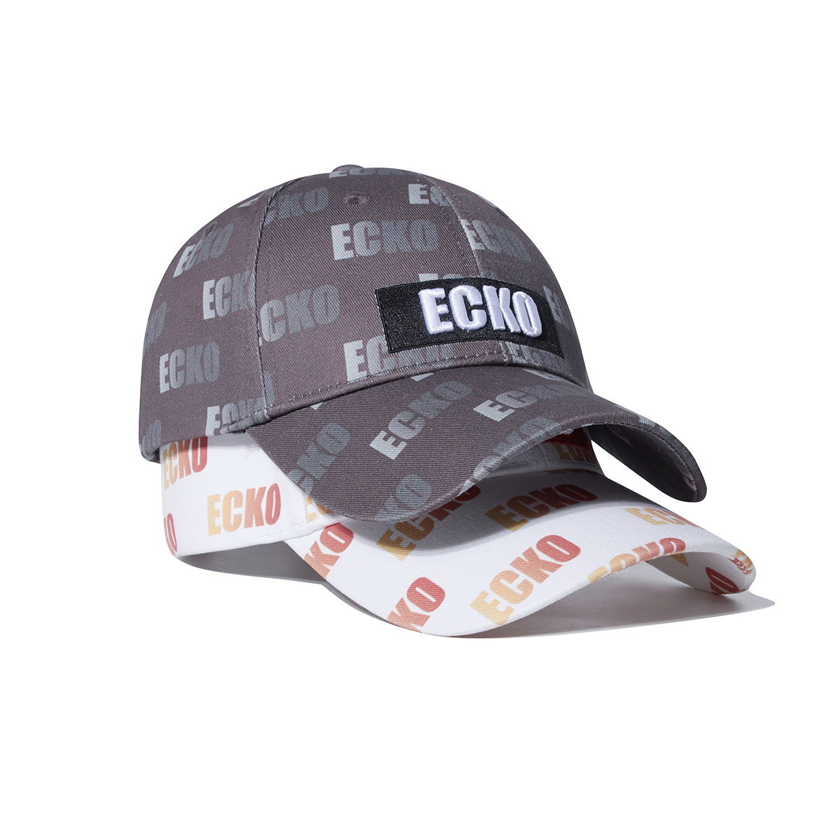 ecko犀牛潮牌2021春夏新款时尚满印logo鸭舌帽帽子