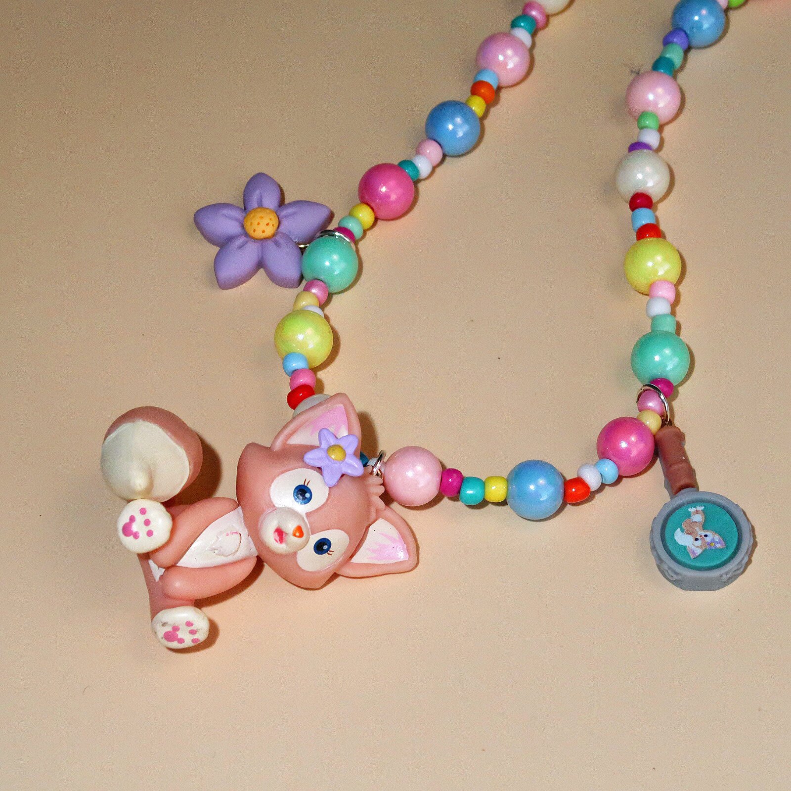 2022新款手作童趣卡通可爱爱玲贝尔贝尔马马卡龙项链