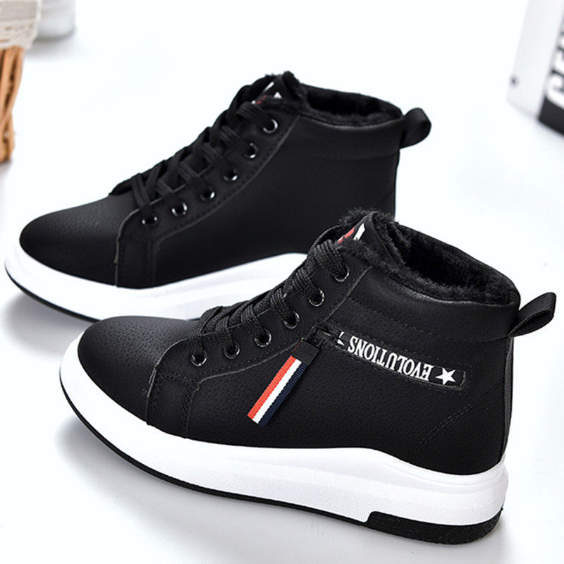 小学生女孩冬天鞋子13-15岁棉鞋11中大童10运动球鞋12加绒小白鞋9