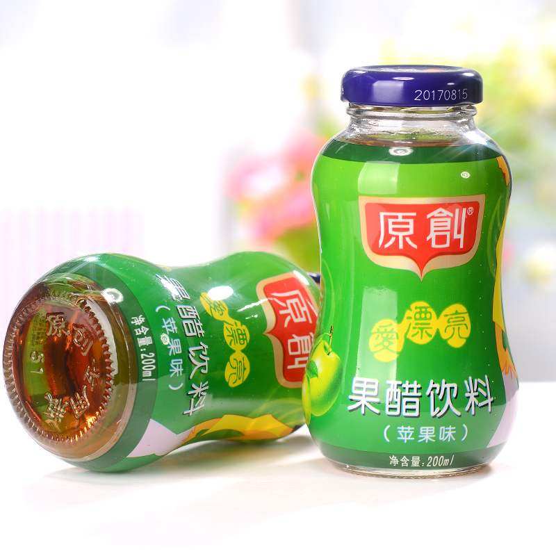 原创苹果醋饮料瓶装爱漂亮果醋整箱酸甜发酵饮品200ml30瓶