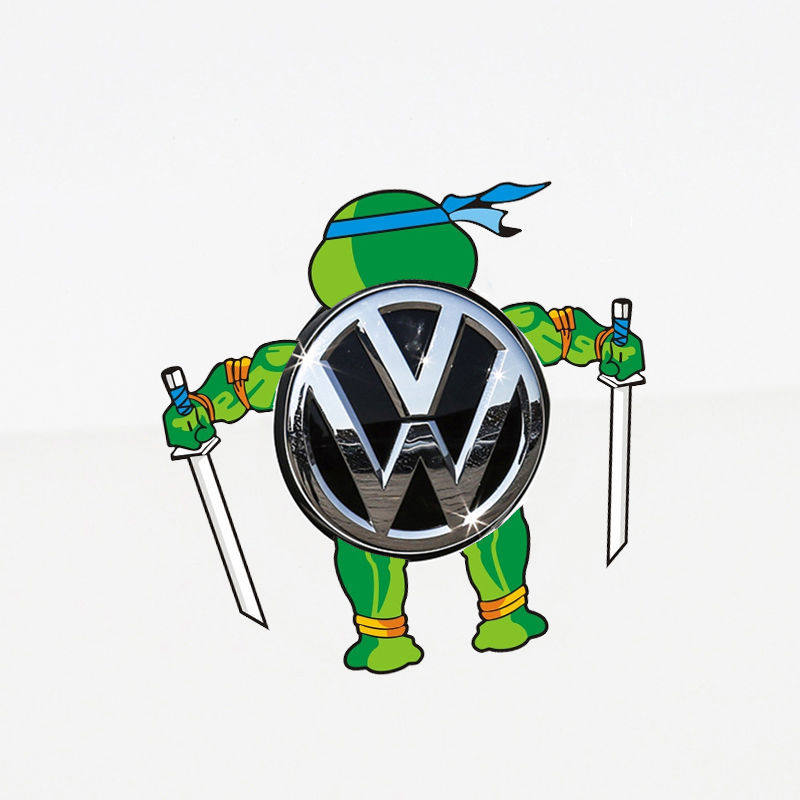 车贴忍者神龟汽车个性标贴搞笑装饰划痕贴纸大众汽车装饰贴