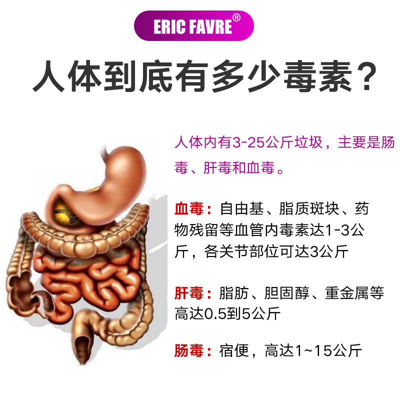 eric艾瑞可 排毒清肠口服液润肠通便促肠胃清理肠道不便秘小绿帽