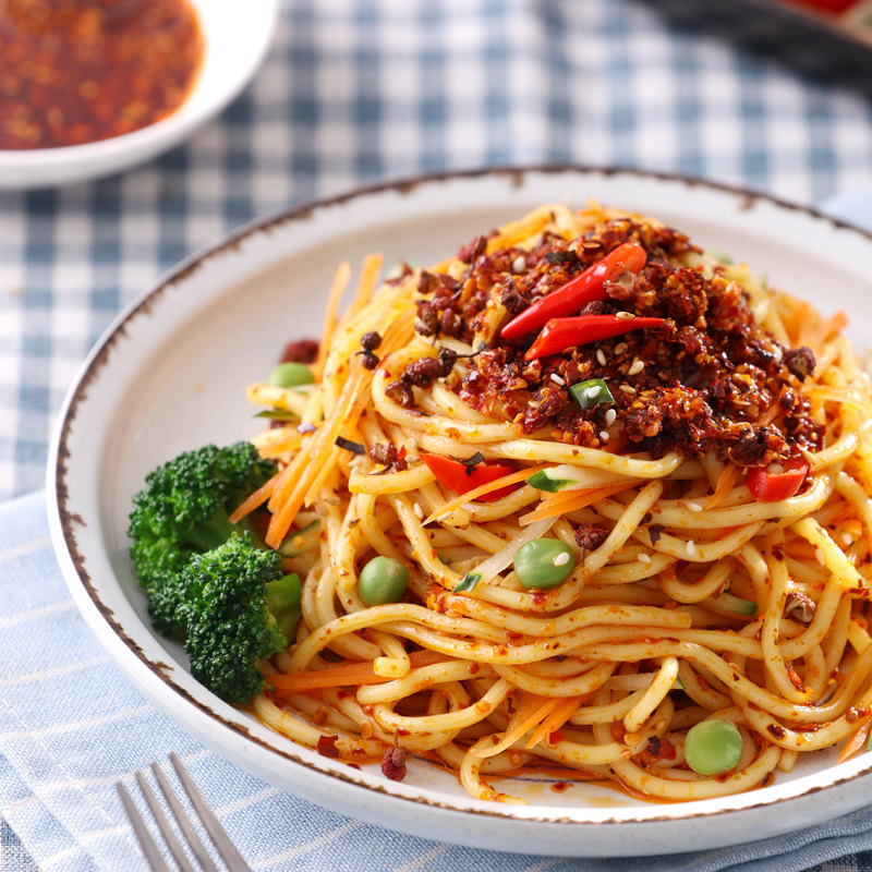 南街村川味麻辣凉面8盒装速食免煮泡面懒人宿舍冲泡方便面