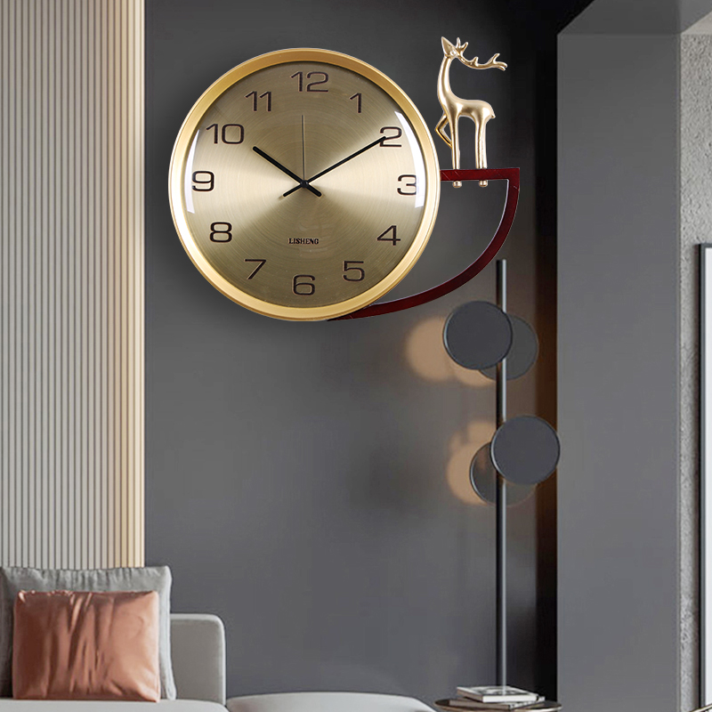 简约钟表挂钟个性装饰墙上时钟客厅家用时尚挂钟