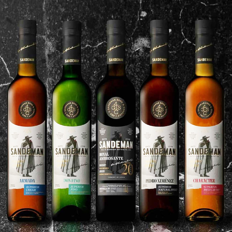 山地西班牙fino白葡萄酒雪利口干型进口文珍藏雪莉菲诺加强葡萄酒