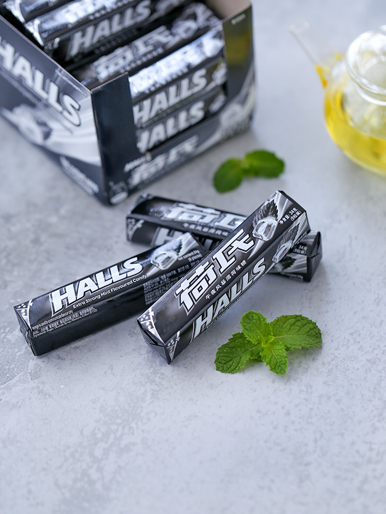 薄荷美国荷氏halls午夜风暴20条泰国国产特强糖果