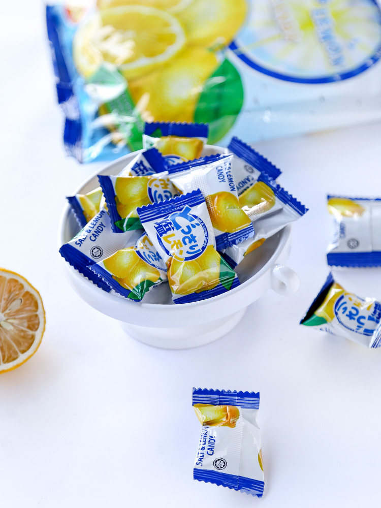 马来西亚亚可cocon柠檬糖海盐味进口水果糖补充糖果