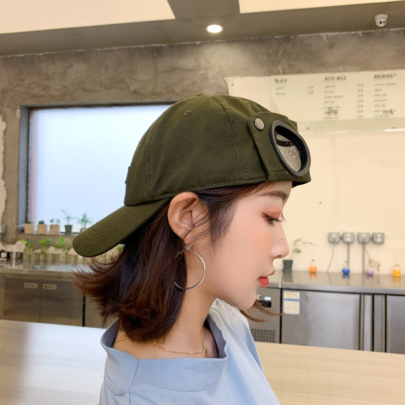 韩版百搭街头反戴鸭舌帽子女ins小众潮牌黑色帽子