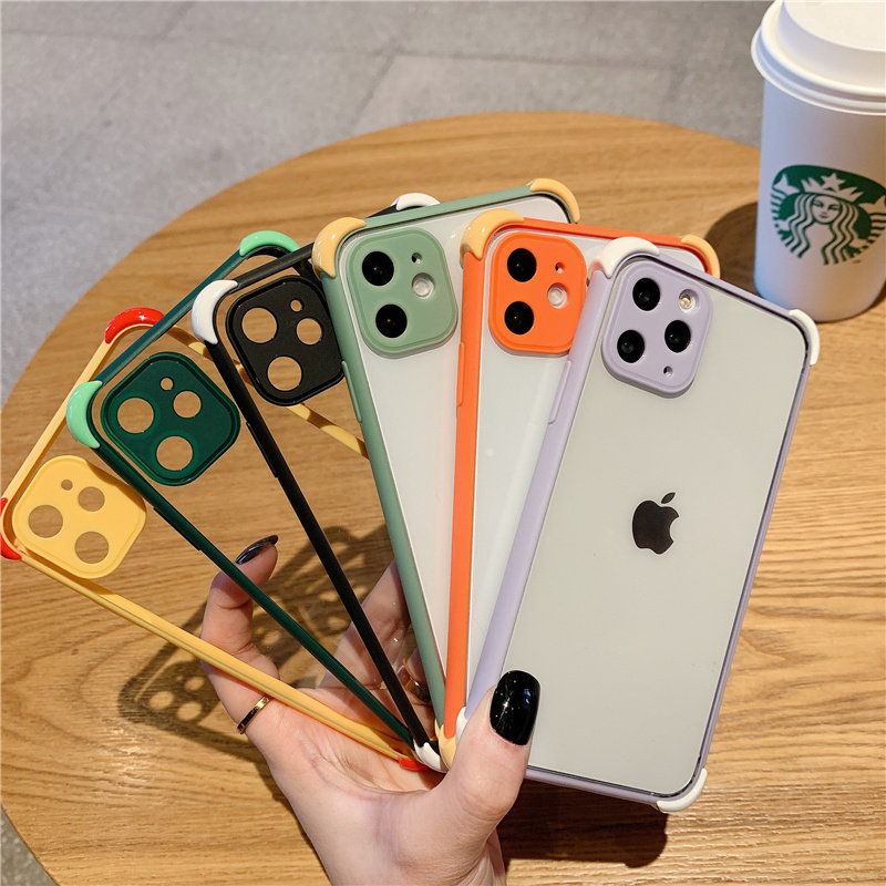 max透明iphone12手机壳11pro简约情侣ins风mini适用11promax防摔网红