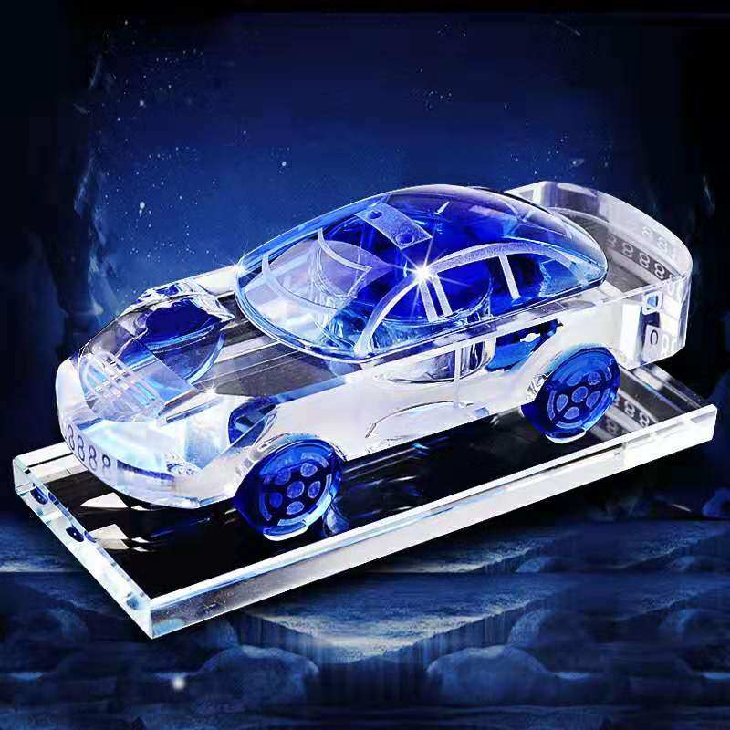 香水会发香的水晶车模模型汽车摆件新款车载车挂