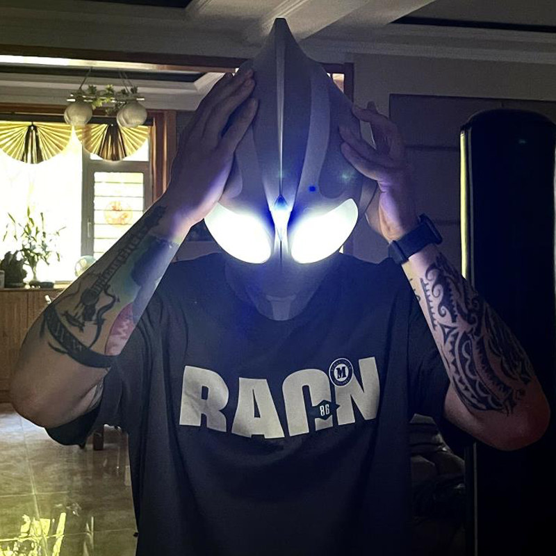 迪迦奥特曼玩具头套头盔可穿穿戴超人发光面具儿童奥特曼玩具专区