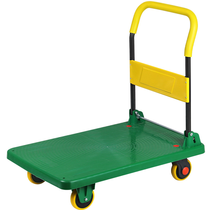 飞达多色平板车折叠拖车小推车拉货车酒店搬运车轻便板车四轮拉车