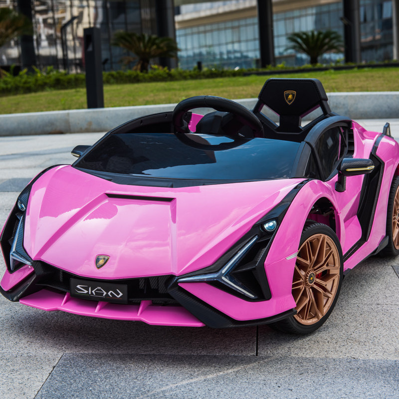 兰博基尼儿童电动车四轮玩具小汽车可坐人小孩小孩宝宝宝儿童电动车