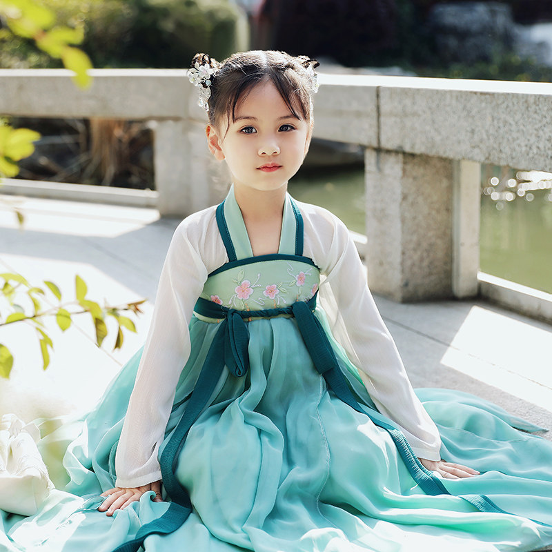 女童仙女古代公主汉服女孩夏装春夏小童仙中国唐装