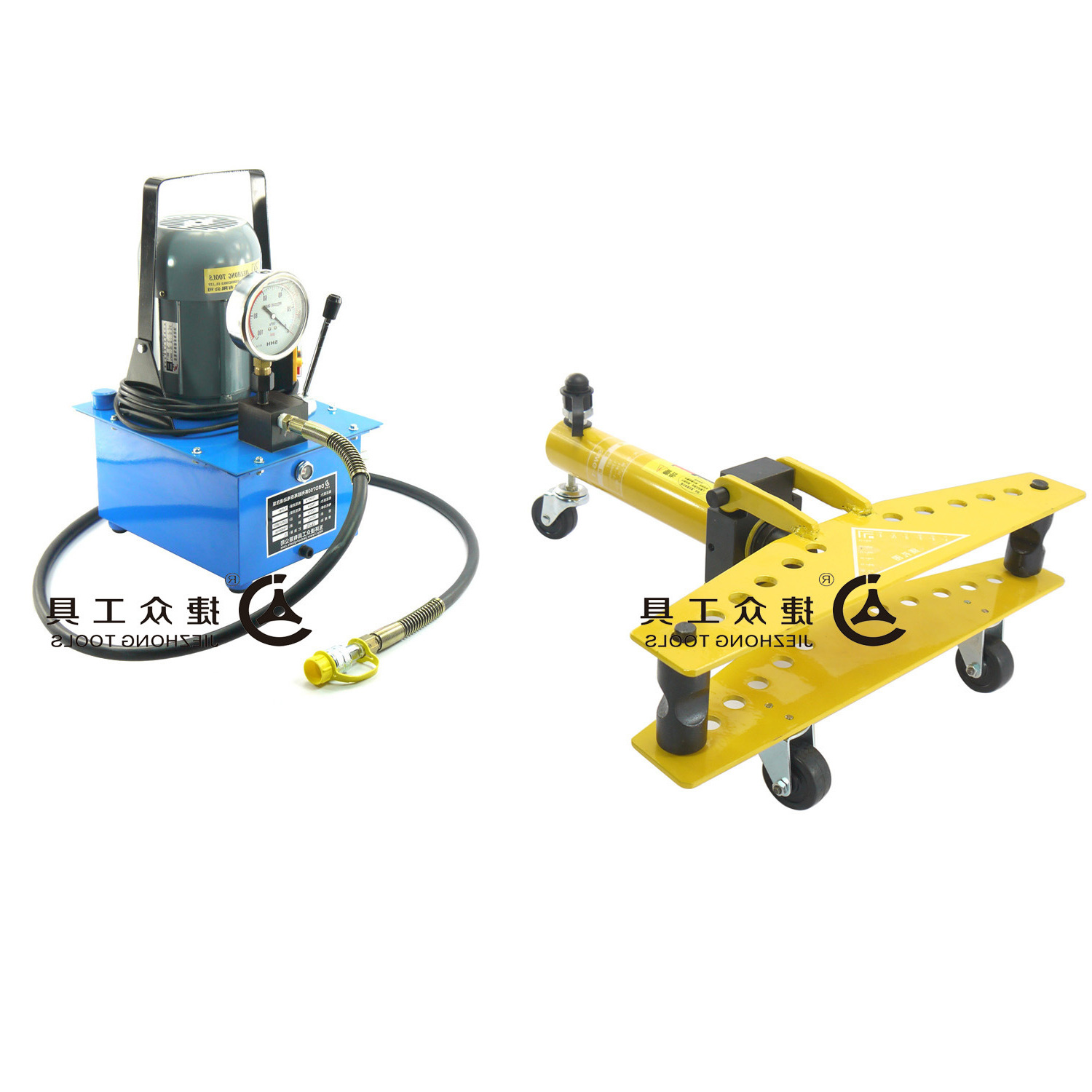 弯管机长捷电动型液压dwg1电动弯曲1寸钢管液压弯管机