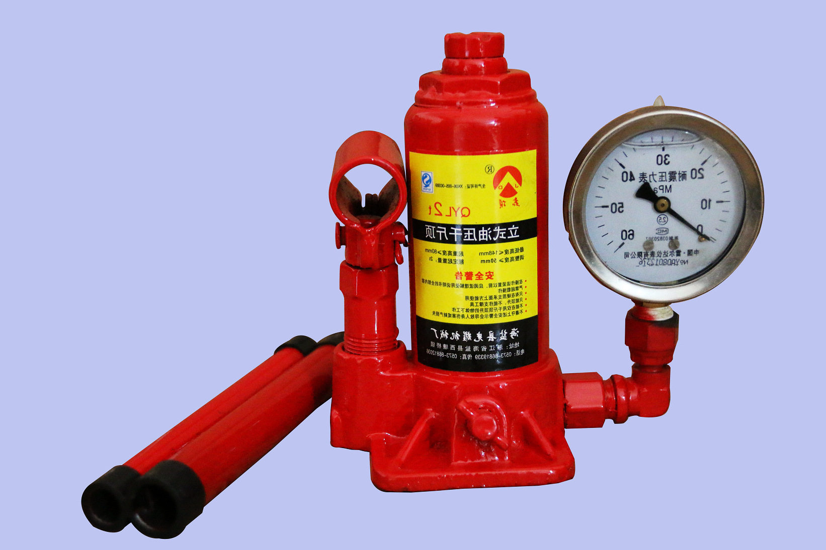 液压供应2t千斤顶立式带表2吨品质保证现货供应千斤顶