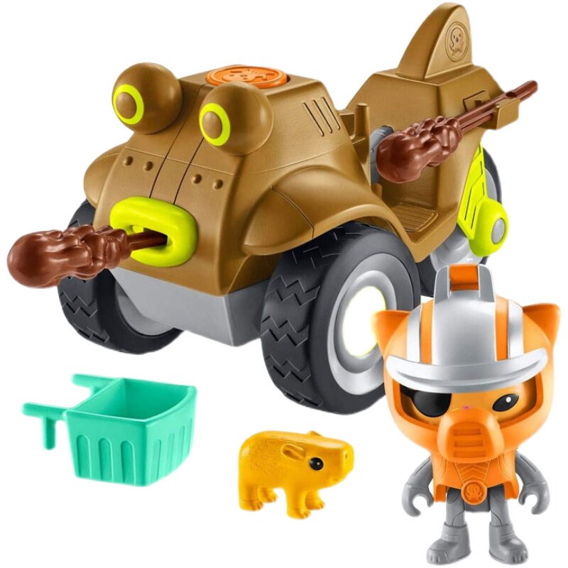 正品海底小纵队马蹄救援舰艇套装弹涂摩托车植物呱唧过家家玩具