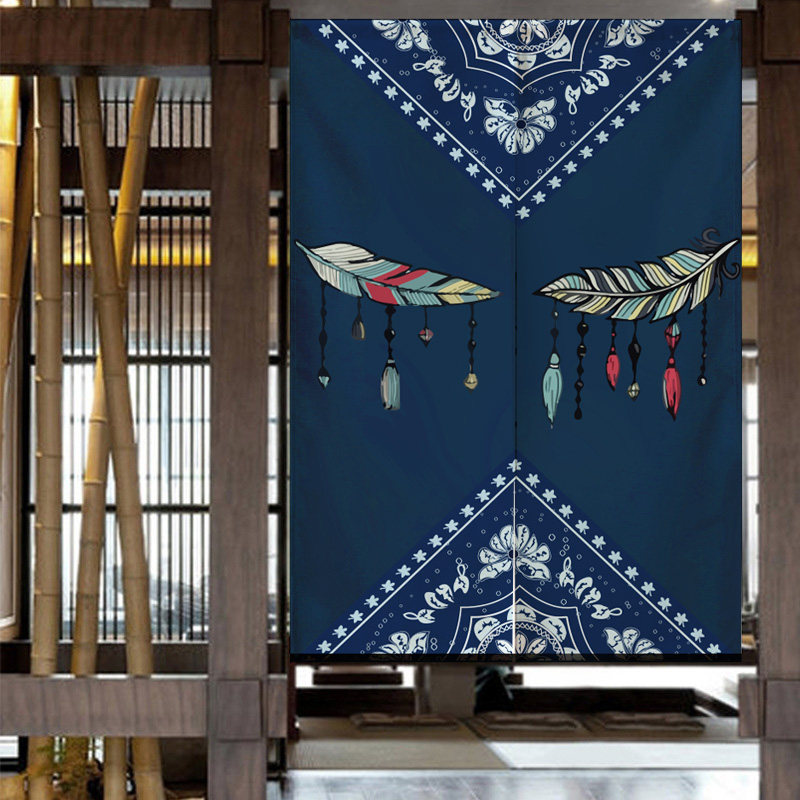 民族布艺门帘隔断家用卧室厨房遮挡装饰布帘子门帘