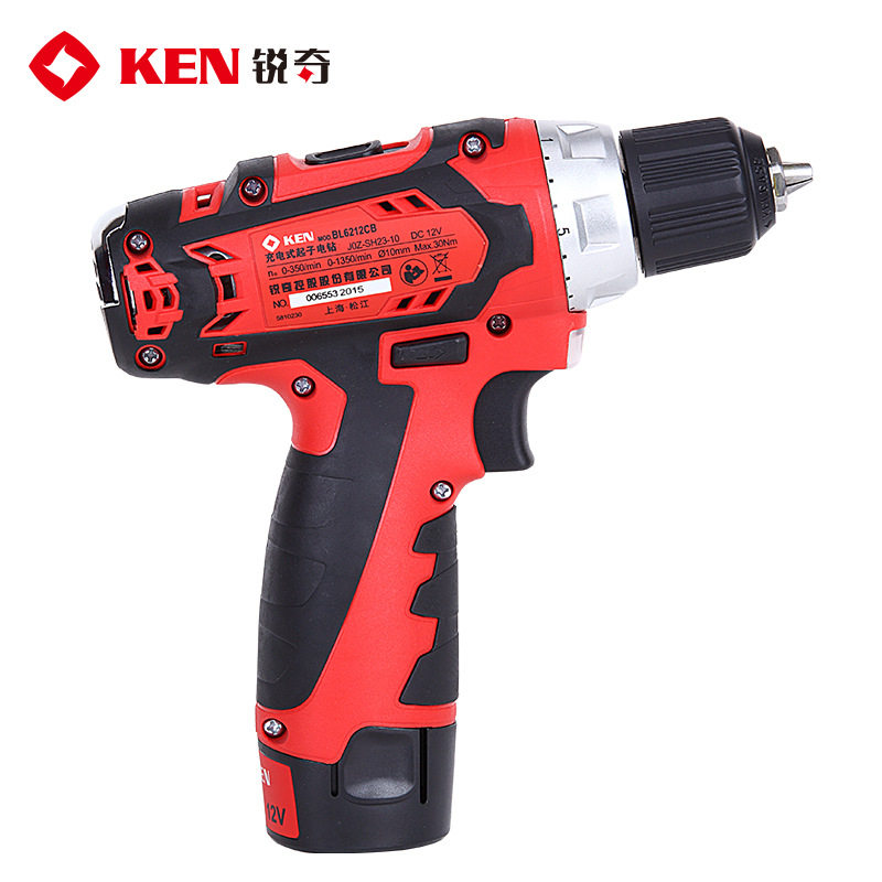 电钻锐奇bl6212cb双速充电家用工业电动螺丝刀12v电钻