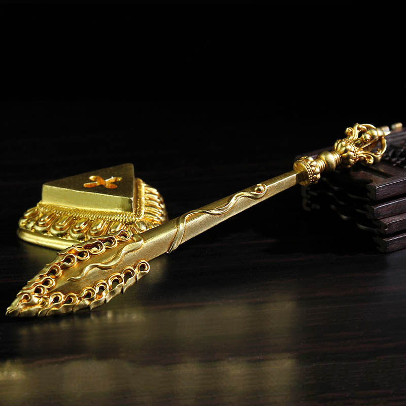 尼泊尔文殊智慧之剑供器文菩萨金刚宝剑供器摆件摆件