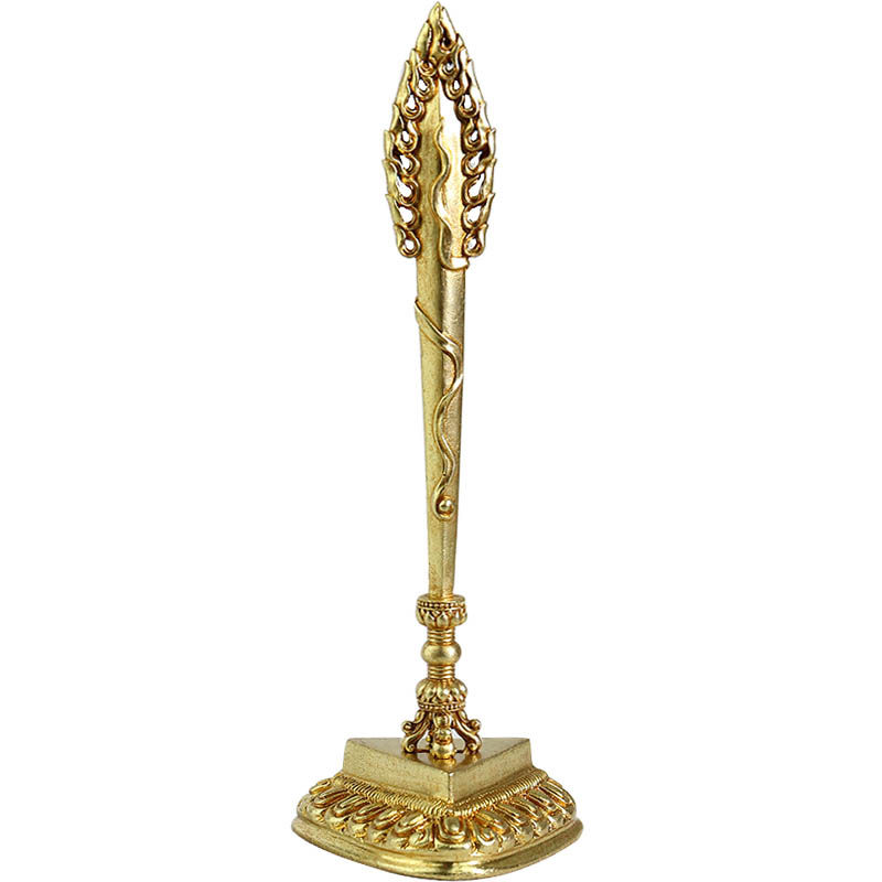 纯铜尼泊尔文殊智慧之剑供器文殊菩萨剑金刚杵宝剑供器摆件