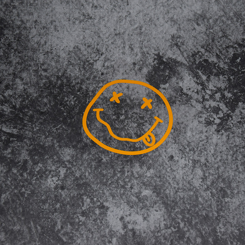 涅槃乐队笑脸nirvana汽车贴纸个性创意恶搞镂空汽车装饰贴